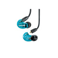 Casque bouton Shure AONIC 215 Bleu Noir