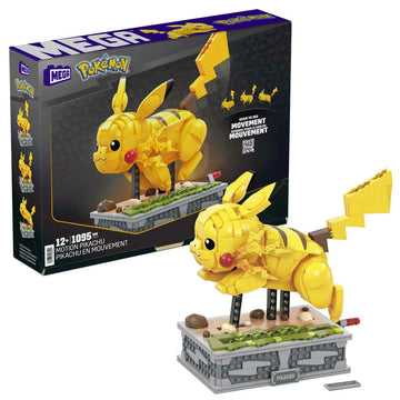 Kit de construction Pokémon Mega Construx - Motion Pikachu 1095 Pièces