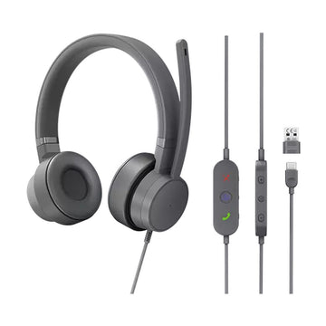 Casques avec Microphone Lenovo Gris