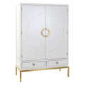 Armoire DKD Home Decor Blanc Doré Métal Peuplier 120 x 50 x 175 cm