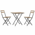 Ensemble Table + Chaises DKD Home Decor 60 x 60 x 74 cm (3 pcs)