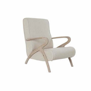 Siège DKD Home Decor Sapin Beige Polyester (57 x 55 x 85 cm)