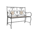 Banc DKD Home Decor Noir Multicouleur Mosaïque 111 x 54 x 88 cm