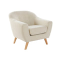 Fauteuil DKD Home Decor Beige Bois d'hévéa 81 x 80 x 80 cm 83 x 80 x 80 cm