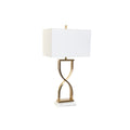 Lampe de bureau DKD Home Decor 40 x 23 x 79 cm Doré Métal Blanc Marbre 40 W 240 V