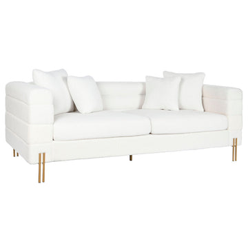 Canapé DKD Home Decor Blanc Métal 205 x 85 x 73 cm