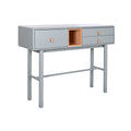 Console Home ESPRIT Bleu Gris Bois MDF 120 x 35 x 90 cm