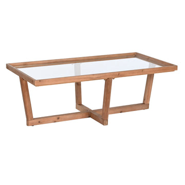 Table Basse Home ESPRIT Verre Sapin 120 x 60 x 43 cm