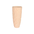 Cache-pot Home ESPRIT Beige Fibre de Verre Scandinave 40,5 x 40,5 x 91 cm