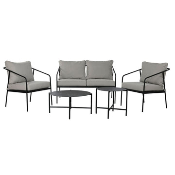 Ensemble de Table, Banc et 2 Chaises Home ESPRIT Acier 121 x 70 x 75 cm