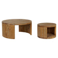 Jeu de 2 tables Home ESPRIT Bois 99 x 99 x 48 cm