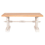 Table Basse Home ESPRIT Blanc Naturel Bois d'épicéa Bois MDF 110 x 65 x 46 cm