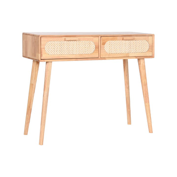 Console Home ESPRIT Métal Bois d'hévéa 100 x 30 x 78 cm