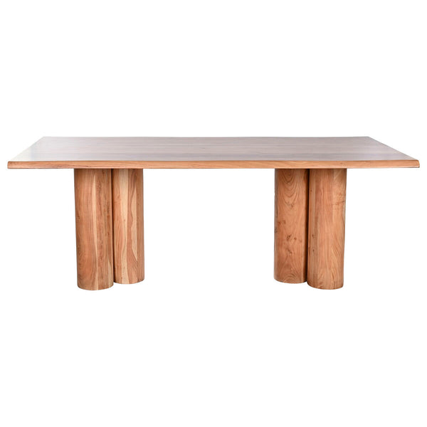 Table de Salle à Manger Home ESPRIT Marron Naturel Bois d'acacia 200 x 100 x 76 cm