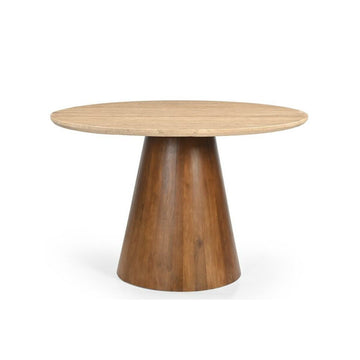 Table de Salle à Manger Home ESPRIT Marbre Bois de manguier 120 x 120 x 76 cm