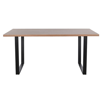 Table de Salle à Manger Home ESPRIT Marron Noir Fer Bois MDF 160 x 90 x 75 cm