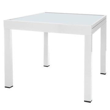 Table extensible Thais 90 x 90 x 74 cm Aluminium