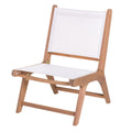 Chaise de jardin Nina 50 x 64 x 75 cm Blanc Acacia