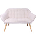 Canapé Alexandra House Living Beige 128 x 74 x 76 cm