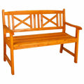 Banc Alexandra House Living Orange Bois d'épicéa 65 x 68 x 120 cm