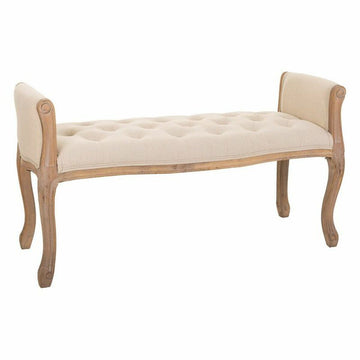 Banquette Alexandra House Living Crème Bois d'hévéa 48 x 60 x 113 cm