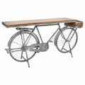 Meuble d'Entrée Alexandra House Living Bike Argenté Bois Fer 50 x 94 x 198 cm