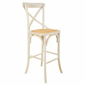 Tabouret Alexandra House Living Blanc Rotin 53 x 116 x 45 cm