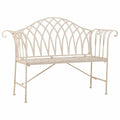 Banc Alexandra House Living Blanc Fer 50 x 88 x 110 cm