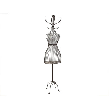 porte-manteaux Romimex Noir Métal Mannequin 40 x 173 x 40 cm