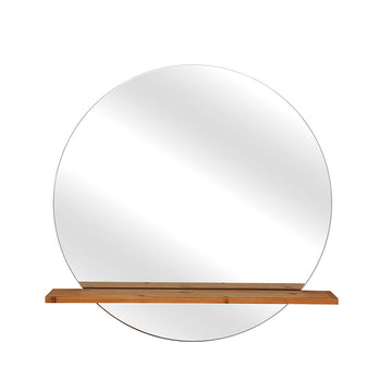 Miroir mural Romimex Naturel Bois 80 x 80 x 12 cm Rond