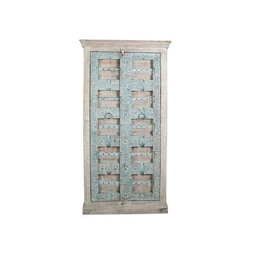 Armoire Romimex Beige Bois de manguier 90 x 180 x 40 cm