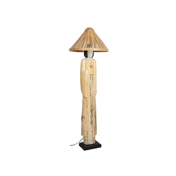 Lampe de bureau Romimex Beige Bois 20 x 160 x 20 cm Oriental