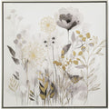 Cadre Romimex Toile Fleurs 83 x 83 x 5 cm