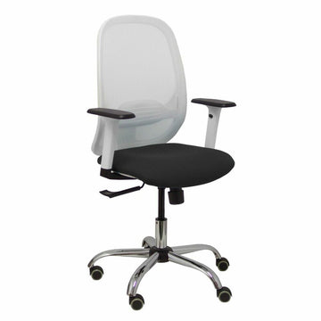 Chaise de Bureau P&C 354CRRP Avec accoudoirs Blanc Noir