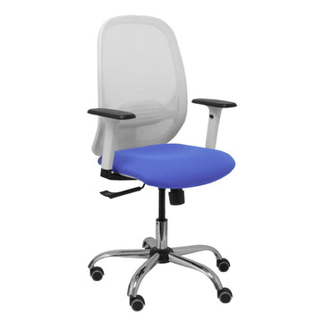 Chaise de Bureau P&C 354CRRP Bleu Blanc