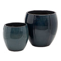 Set de pots de fleurs Céramique Bleu 55 x 55 x 55 cm (2 Unités)