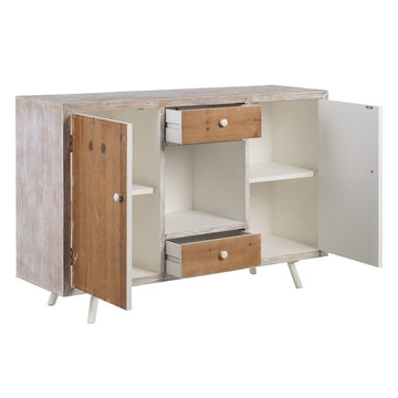 Buffet COUNTRY Naturel Blanc Bois d'épicéa 120 x 35 x 80 cm Bois MDF