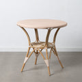 Table d'appoint 81 x 81 x 76,5 cm Naturel Beige Rotin