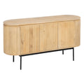 Buffet MONTMARTRE Noir Naturel Fer Bois de manguier 140 x 40 x 75 cm