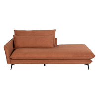 Canapé chaise longue Marron Bois Fer Foam 210 x 100 x 90 cm