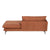 Canapé chaise longue Marron Bois Fer Foam 210 x 100 x 90 cm