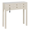 Console Blanc Bois d'épicéa Bois MDF 85 x 26 x 85 cm