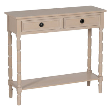 Console Blanc Bois de pin Bois MDF 90 x 30 x 81 cm