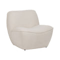 Fauteuil Blanc Bois MDF Foam 100 % polyester 71 x 81 x 66 cm