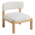 Fauteuil Blanc Naturel Polyuréthane Bois d'hévéa 62 x 62 x 71 cm