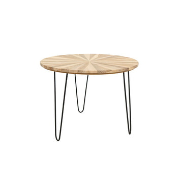 Table d'appoint Romimex Naturel bois de teck 60 x 45 x 60 cm