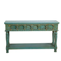 Console Romimex Vert Bois de manguier 130 x 76 x 35 cm