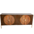 Buffet Romimex Marron Métal Bois de manguier 175 x 80 x 40 cm