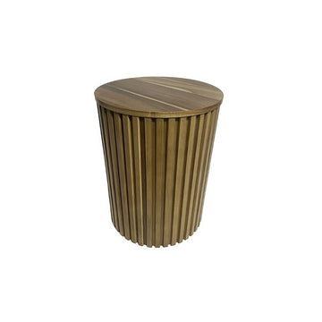 Table d'appoint Romimex Naturel Bois d'acacia Bois MDF 41 x 53 x 41 cm