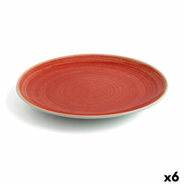 Assiette plate Ariane Terra Céramique Rouge (Ø 31 cm) (6 Unités)